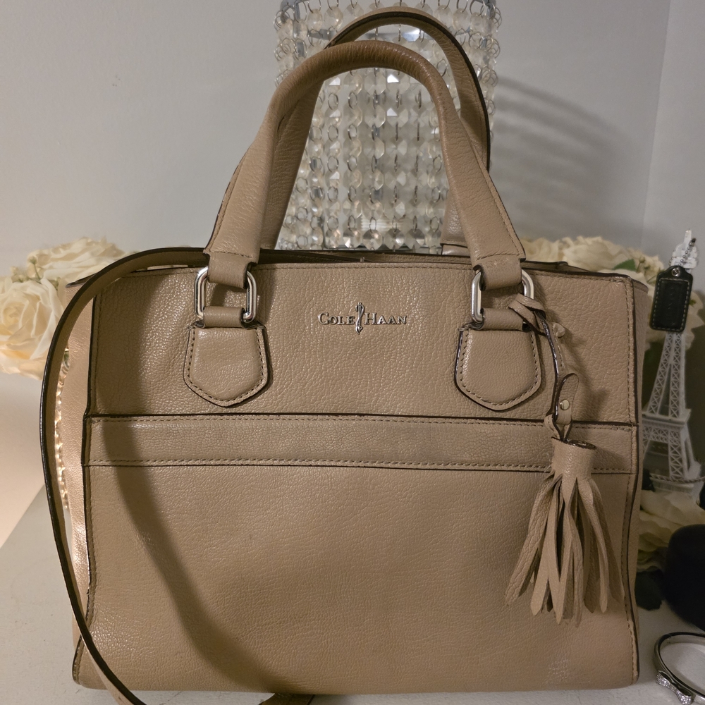 Cole Haan Tan Leather Tote Bag